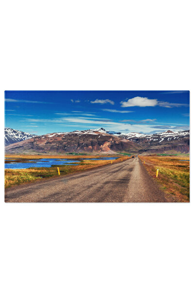 StoryGift Romania Tablou Canvas: Soare Stralucitor Pe Asfalt - Calatorind Pe Sosea