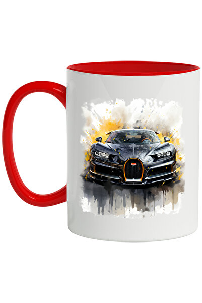 StoryGift Romania Cana Cu Masina Sport, Brand, Watercolor, Vopsea, Multicolor...