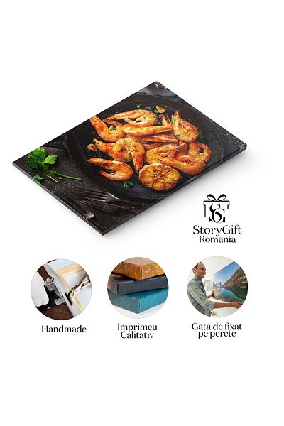 StoryGift Romania Tablou Canvas: Delicii Mediteraneene - Mancare Gustoasa Si Condimentata