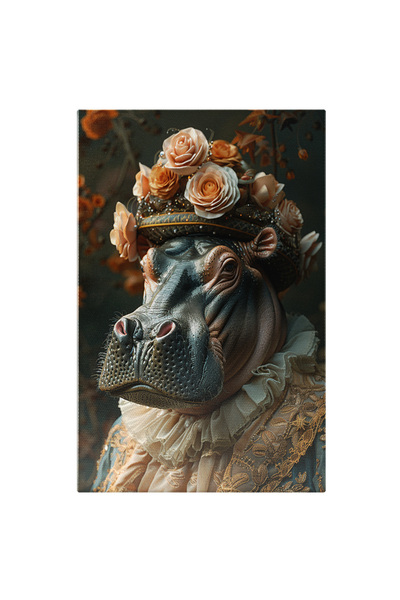 StoryGift Romania Tablou Canvas Guler Victorian Vălurit Asortat Cu Bonetă Din...