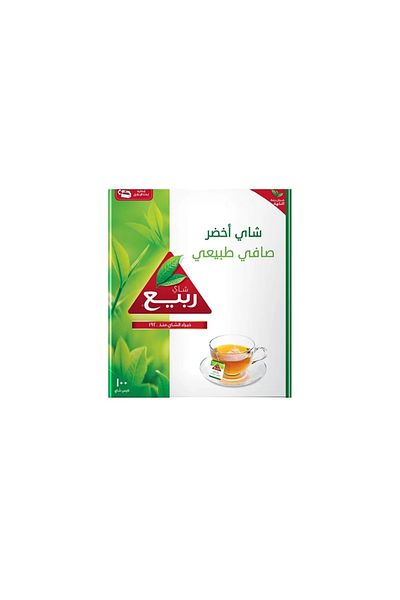 Rabea Natural Spring Green Tea 100 Teabags, 3-piece pack