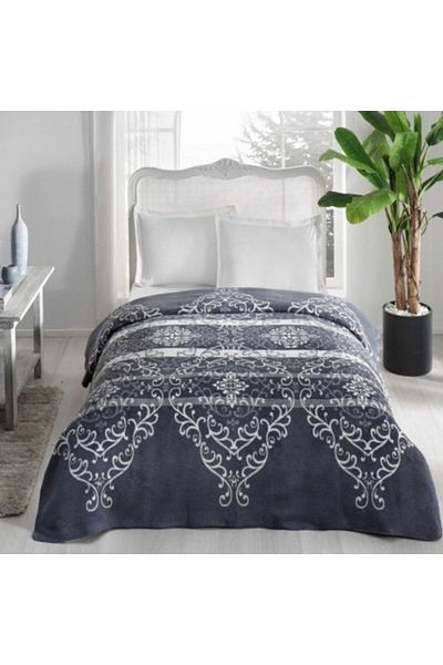 Taç Cotton and mixed fiber blanket 200x220cm, TAC, Grand grey