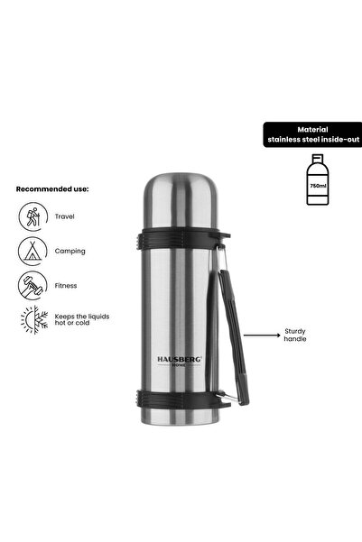 Hausberg Termos Hausberg HB-H1458, capacitate 750ml, material inox
