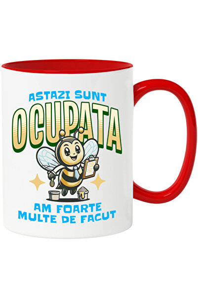 StoryGift Romania Cana Cu Albina Cu Cravata Si Miere Text Haios Astazi Sunt O...