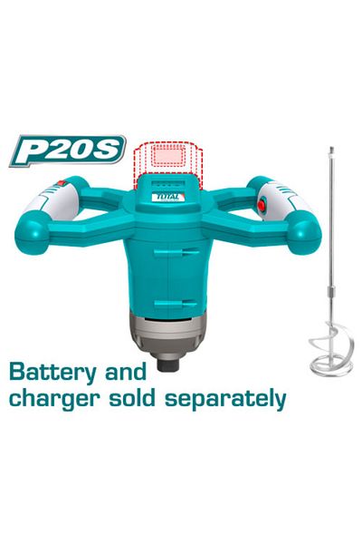 TOTAL 20v battery paint mixer without battery and charger