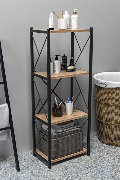 Morpanya Noraca Banyo Düzenleyici Banyo Dolabı Çok Amaçlı Dolap 4 Katlı Metal Mutfak Düzenleyici