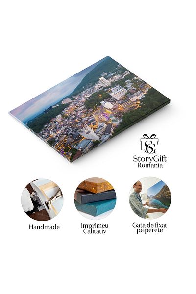 StoryGift Romania Tablou Canvas - Armonia Urbana Si Naturala: Peisaje De Hotel In Japonia