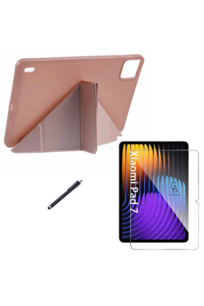 Coolacs Xiaomi Pad 7 11.2 inç Uyumlu Tri Fold Kalemlikli Tablet Kılıfı Ekran ...