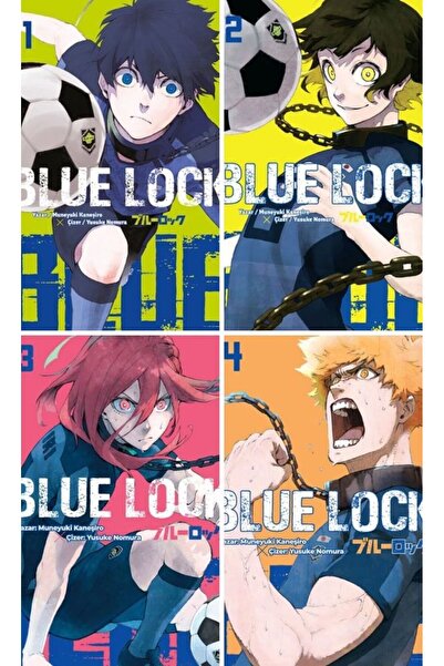 Komikşeyler Yayıncılık Blue Lock 1-2-3-4 Manga Set (4 KİTAP)