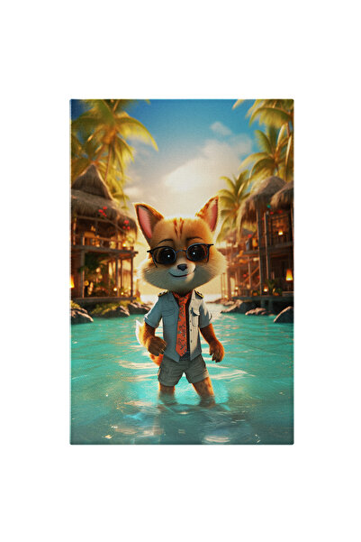 StoryGift Romania Tablou Canvas: Vulpe In Vacanta In Thailanda Pregatita De D...