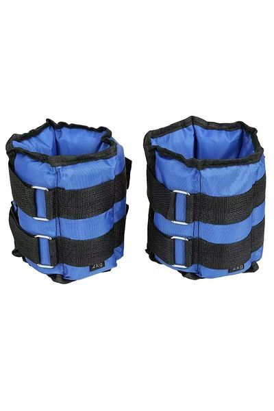 PUFO Set de fitness cu 2 greutăți pentru încheietura mâinii sau picioare, 2 x 2 kg