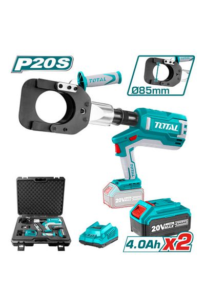 TOTAL 20v 86mm battery powered hydraulic cable cutter