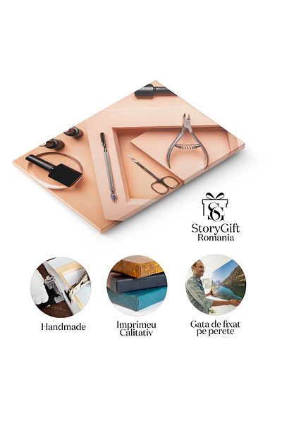 StoryGift Romania Tablou Canvas - Maini Bine Ingrijite - Pedichiura Profesionala
