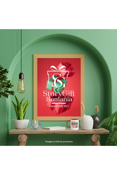 StoryGift Romania Mug with the message "Today a reader, tomorrow a leader", book, illustration, literature, With ,STG