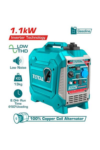 TOTAL 1.1kw inverter gasoline generator