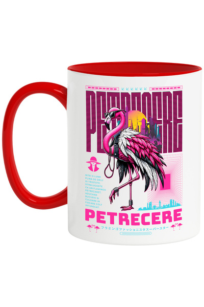 StoryGift Romania Cana Famingo La Petrecere, Moda Si Distractie, 330ml, Ceram...