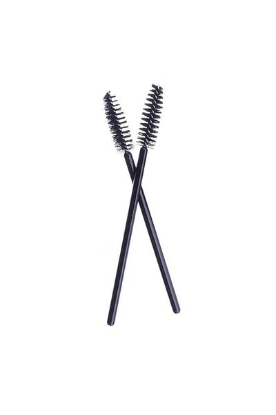 OEM Set multicolor de 50 de pensule de rimel pentru extensii de gene și stilizarea sprâncenelor, Negru
