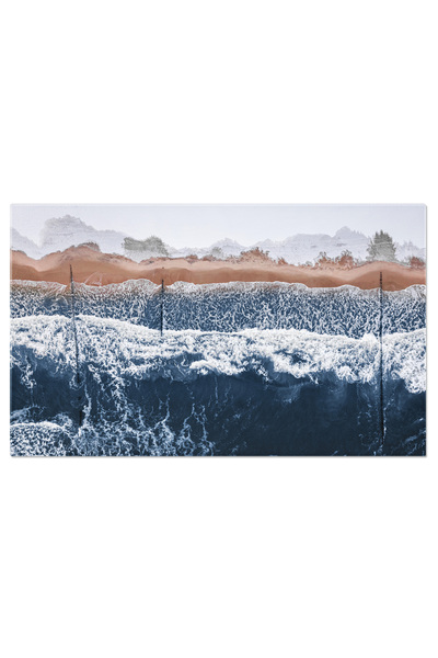 StoryGift Romania Tablou Canvas - Marea Inghetata, Natatie De Iarna In Marea ...