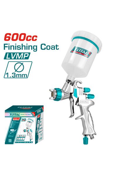 TOTAL 600cc 1.3mm Airless Paint Spray Gun with Plastic Cup