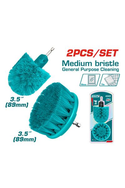 TOTAL 2pcs/set Blue Coarse Cleaning Brush Set