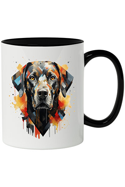 StoryGift Romania Cana Cu Catel, Mosaic, Geometric, Cerc, Iubitori De Animale...