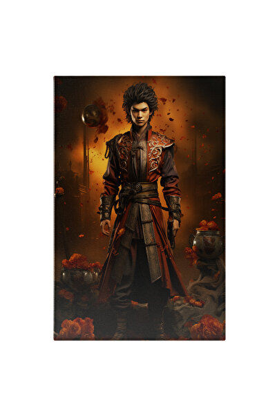 StoryGift Romania Tablou Canvas: Luptator Din China - Petale In Aer Si Pe Jos...