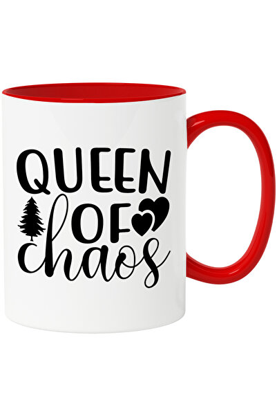 StoryGift Romania Cana Cu Inimioare Si Textul "queen Of Chaos" - Regina Haosu...