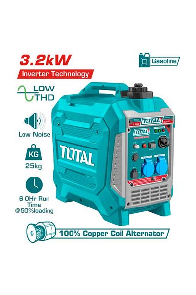 TOTAL 3.2kw inverter gasoline generator