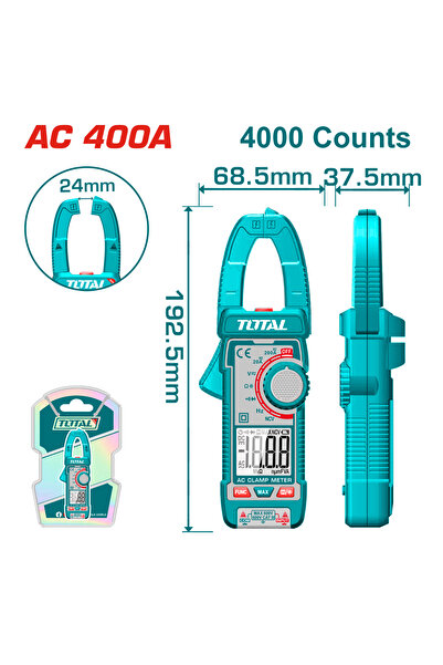 TOTAL كلامب ميتر ديجيتال Ac 400a