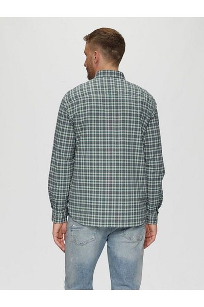s.Oliver Men's Long-sleeved Shirt, Checkered Print, Regular Fit, Multicolor, 2xl