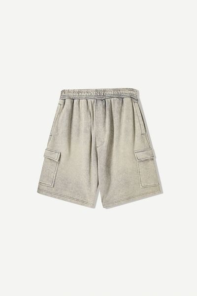 Bershka Plush cargo Bermuda shorts