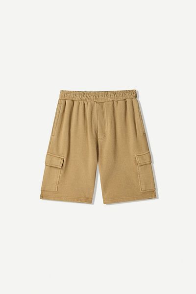 Bershka Plush cargo Bermuda shorts