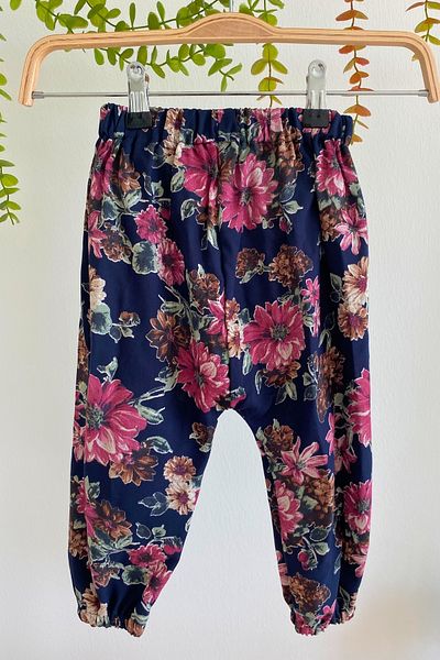 sinankardeşler Viscose Patterned Girl's Shalwar - Elastic