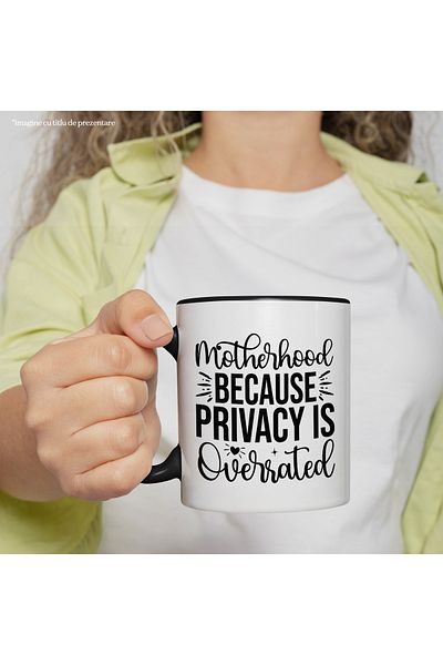 StoryGift Romania Mug with the text "Maternity, because confidentiality is exaggerated" - mother, With, STG.