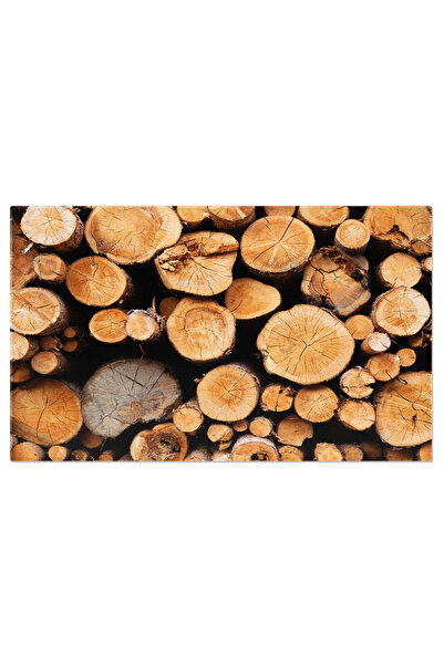 StoryGift Romania Tablou Canvas Lemn Rustic Si Frunze Toamna, Natura, Rustic,...