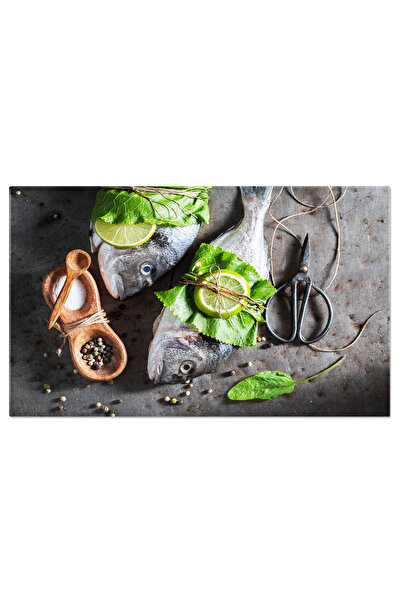 StoryGift Romania Tablou Canvas: Gusturi Marine - Peste De Mare, Hrean, Delicios, Sanatos