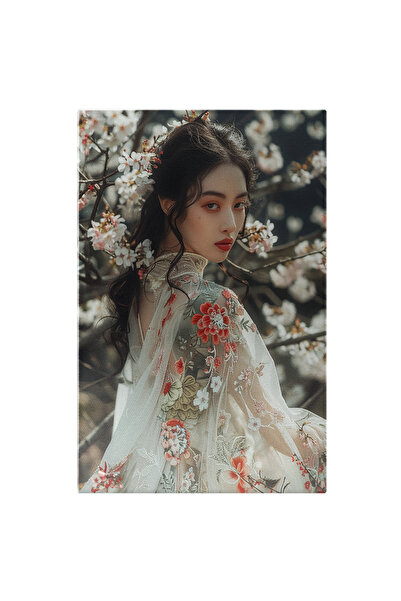 StoryGift Romania Tablou Canvas: Urmărirea Asiatică În Mirosul De Flori Frumu...