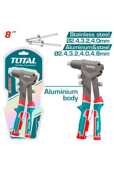 TOTAL 8" Hand Rivet Pliers, First Class