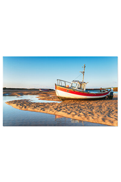 StoryGift Romania Tablou Canvas Barci De Pescuit La Burnham Overy Staithe Norfolk, Pescuit, Barca, Sesiune, Cer A