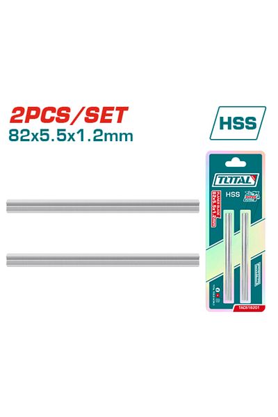 TOTAL Wood Rapoo Blades 82x5.5x1.2mm 2pcs/set