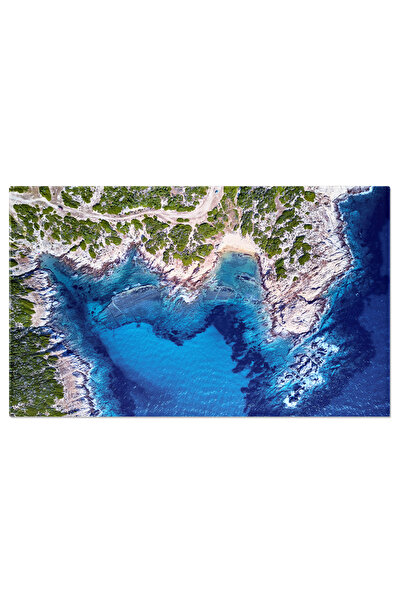 StoryGift Romania Tablou Canvas Plaja Ascunsa In Golful Linistit Priveliste A...