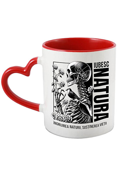 StoryGift Romania Cana Schelete In Natura Iubesc Natura Sanatate, 330ml, Cera...