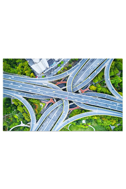 StoryGift Romania Tablou Canvas - Oras In Dinamica: Shanghai, Transport Si Arhitectura Moderna