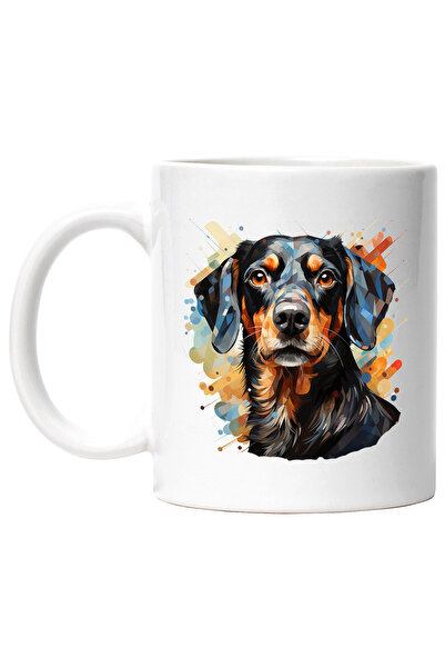 StoryGift Romania Cana Cu Catel, Mosaic, Ilustratie Abstracta, Stropi Vopsea,...