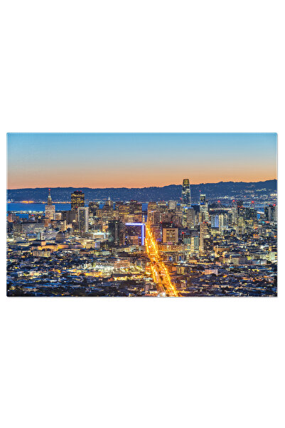 StoryGift Romania Tablou Canvas Centrul Orasului San Francisco Inainte De Ras...