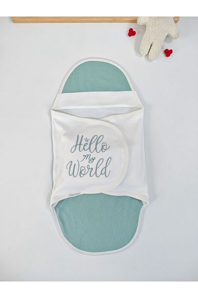 Tomuycuk 100% Cotton Baby Swaddle Blanket |   Sleeping Bag – Girl/Boy 0-9 Months |   Orthopedic – Embroidery Detailed