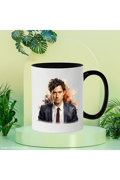StoryGift Romania Mug With Jim Halpert, The Office, Character, Costume, Multicolor 330 ml, Ceramic c, With ,STG