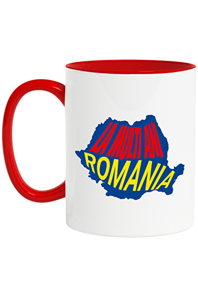 StoryGift Romania Cana La Multi Ani Romania Harta Romania Patriot 1 Decembrie, 330ml, Ceramic Cu M, Cu ,stg