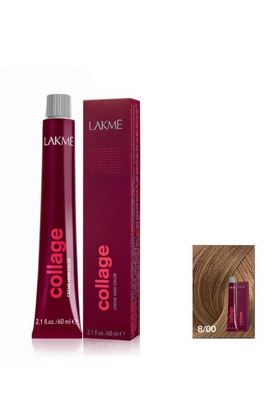 LAKMÉ كريم كولاج لتلوين الشعر من لاكمي 8/00 لايت بلوند 60مل