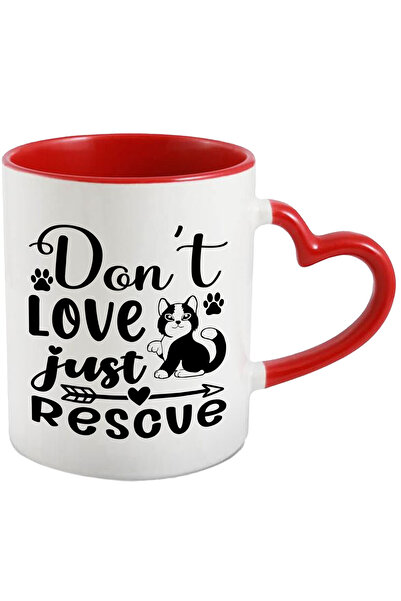 StoryGift Romania Cana Cu O Pisica Si Labute Cu Mesajul "nu Iubi, Doar Salvea...